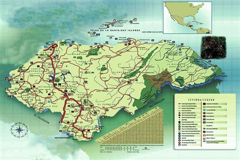 mapa turistico de honduras mapa de honduras images   finder