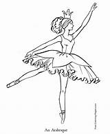 Ballerina Arabesque Aurora sketch template