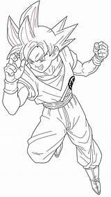 Goku Ssj Dios Saiyan Lineart Chronofz Dbz Enregistrée sketch template