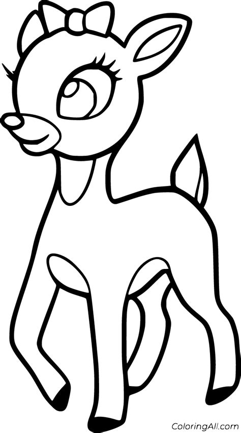 baby deer coloring pages coloringall