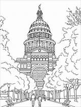 Coloring Capitol Building Pages Printable Bright Colors Favorite Choose Color Kids sketch template