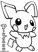 Pikachu Coloring Pages Baby Print Drawing Kids Small Colorings Getdrawings sketch template