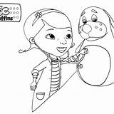 Mcstuffins Dottie sketch template