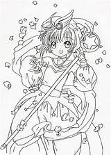 Sakura Coloring Cardcaptor Card Pages Drawing Captor Color Cardcaptors Cute Captors Character Deviantart Library Supposed Sheet Printable Adult Books Getdrawings sketch template