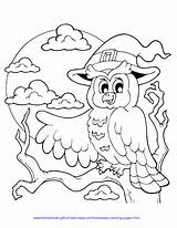Coloring Halloween Pages Owl Popular sketch template