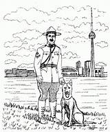 Coloring Police Pages Dog Dogs Rcmp K9 Colouring Popular Book Visit Kids Coloringhome sketch template