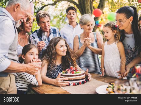 family celebration image photo  trial bigstock