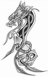 Dragon Thebodyisacanvas Tato Naga Kimmers Mythical Chosen Arm Putih Terkait sketch template
