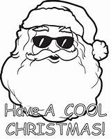 Santa Coloring Claus Cool Pages Christmas Printable Kids Color Print Holiday Clipart Filminspector Getcolorings sketch template