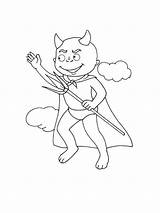 Devil Coloring Pages Printable Kids Bright Colors Favorite Choose Color sketch template