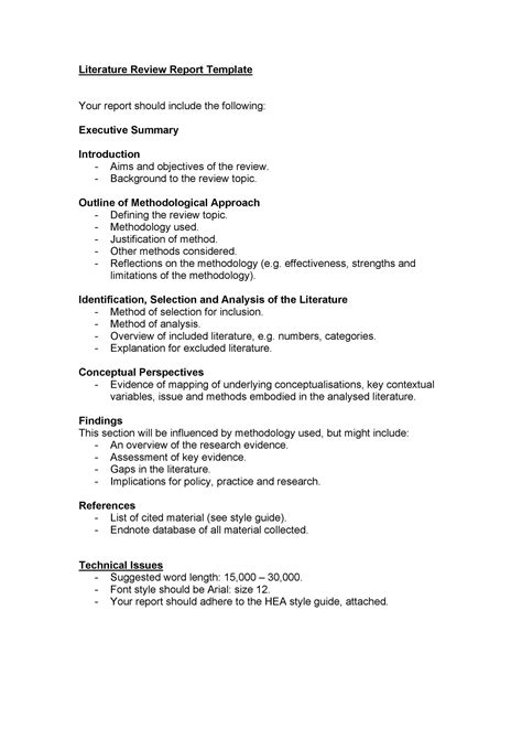 thematic literature review outline bestmockup