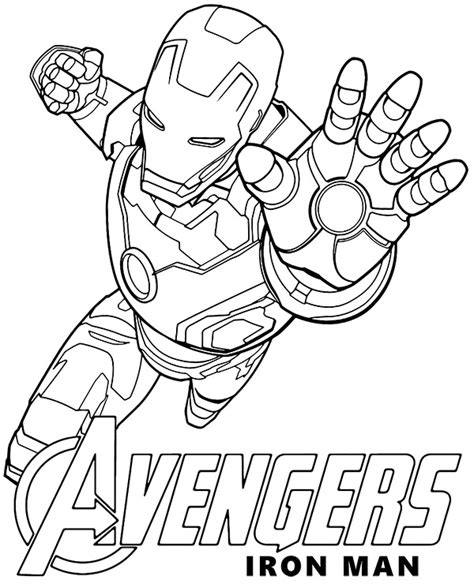 avengers coloring sheet iron man  topcoloringpages  deviantart