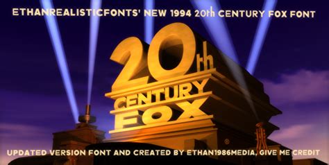 1994 20th Century Fox Font 2 0 By Ethan1986media On Deviantart