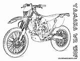 Dirt Motorbike Bmx Mighty Kawasaki Yescoloring Motocross Crayons Yer Printmania sketch template