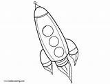 Coloring Pages Rocket Flying Ship Kids Printable sketch template
