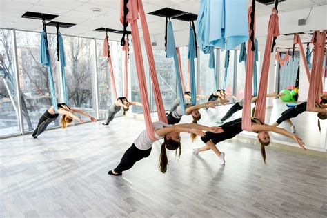 schedule group aerial yoga at soma lab group aerial yoga class