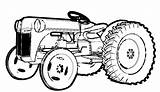 Coloring Tractor Farm Pages Comments sketch template