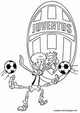 Juventus Coloring Kleurplaat Futebol Feyenoord Voetbal Squidward sketch template