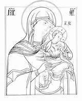 Icone Colorare Madre Madonna Michele Vergine Icona Iconecristiane Orthodox Immagini Ortodosse Byzantine Bambini Disegnare Religiocando Scegli Luca sketch template