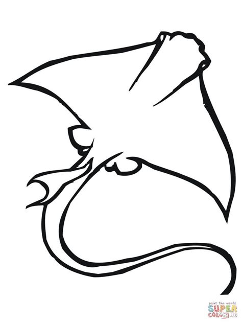 stingray coloring page healthengineco coloring home