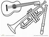 Worksheets Trombone Sheets Musical Getdrawings sketch template