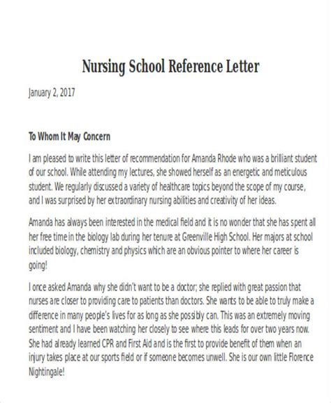 sample recommendation letter  cna classles democracy