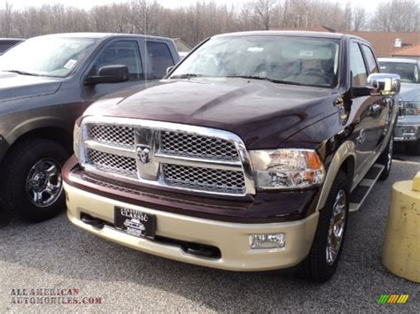 dodge ram  laramie longhorn crew cab   deep molten red