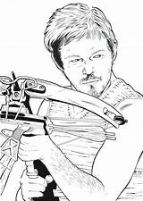 Coloring Dixon Daryl Erwachsene Coloriages sketch template