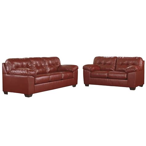 red leather living room set home furniture design