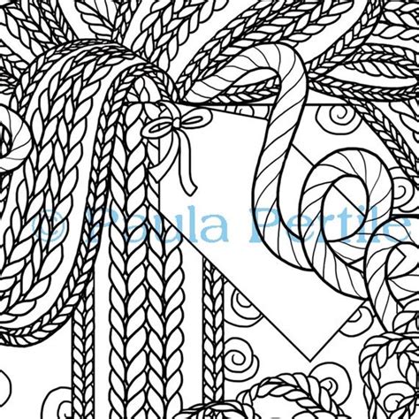 knit presents coloring page printable coloring page etsy