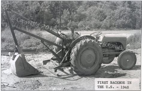 history  origin    hydraulic backhoe     tractor loader backhoe