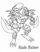 Coloring Pages Yugioh Printable Kids Kaiser Rude Yu Gi Oh sketch template