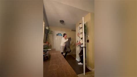 Mom Screams When Son Surprises Her For Thanksgiving