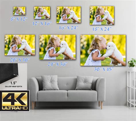 sizesphoto  canvas custom canvas prints  image etsy