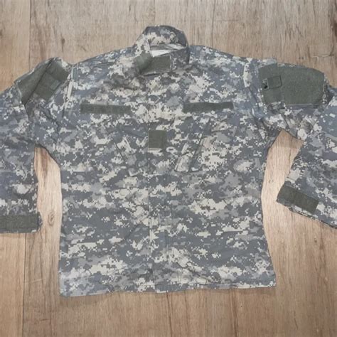army military acu army combat uniform coat jacket size small short  picclick