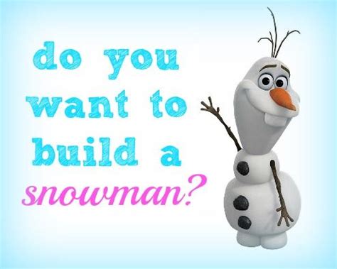 build  snowman frozen sign