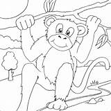Monkey Coloring Pages Zoo Animal Colouring Kids Animals Print Baby Printable Book Di Orangutans Children Amazing Gif Visit Kid 2486 sketch template