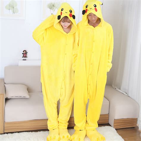 Anime Cospaly Pokemon Pikachu Adult Pajamas Onesie