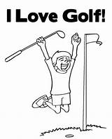 Golfe Jogando Kolorowanki Colorironline sketch template