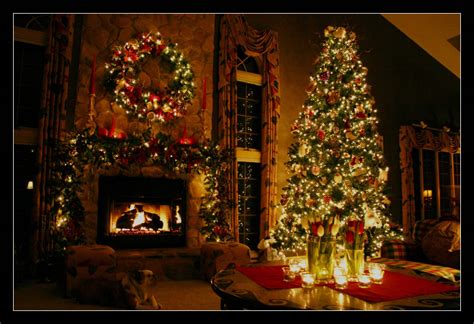 christmas fireplace wallpapers wallpaper cave