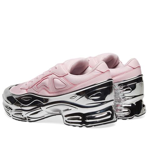 adidas  raf simons ozweego pink metallic silver