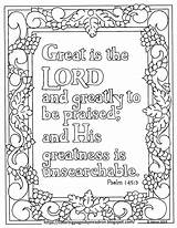Psalm Coloring Verse Adron sketch template