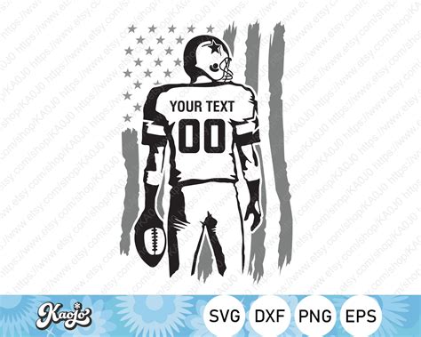 football player svg american football svg football game day etsy