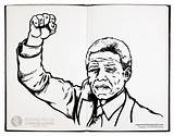 Mandela Nelson Drawing Getdrawings sketch template