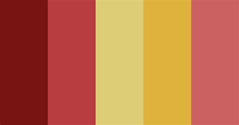 Vintage Yellow Red And Maroon Color Scheme Maroon