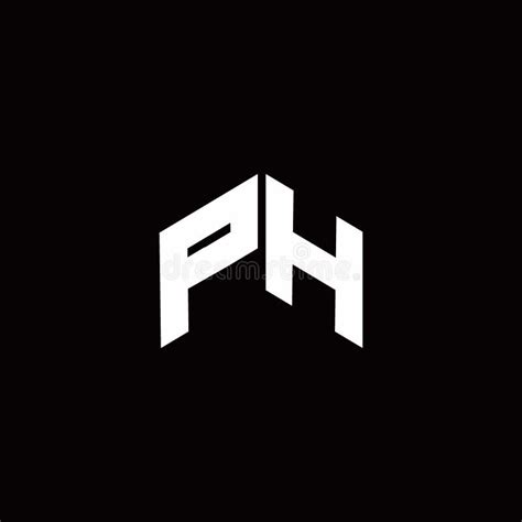 ph logo monogram modern design template stock vector illustration