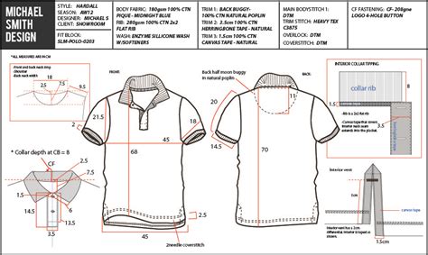 garment tech pack  spec sheet