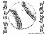 Coloring Baseball Pages Kids Ball Sports Easy Printables Visit Choose Board sketch template