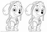 Skye Paw Patrol Coloring Pages Printable Kids Color Print sketch template