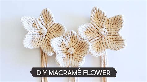 diy macrame flower youtube